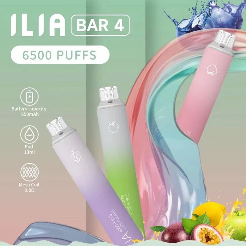 ILIA 哩亞 Bar4 一次性電子煙 6500口 13ml大容量
