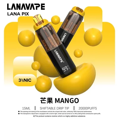 LANA PIX拋棄式20000口一次性電子煙 芒果口味