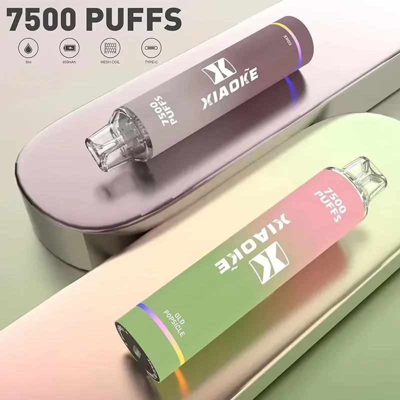 XIAOKE 梟客 拋棄式電子煙 7500口 | 炫酷發光設計