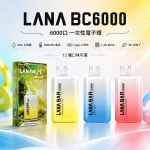 LANA Bar BC 6000 超涼款 一次性電子煙 6000口 可充電